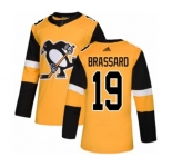 Adidas Pittsburgh Penguins #19 Derick Brassard Authentic Gold Alternate NHL Jersey