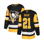 Adidas Pittsburgh Penguins #21 Michel Briere Authentic Black Home NHL Jersey