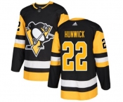 Adidas Pittsburgh Penguins #22 Matt Hunwick Premier Black Home NHL Jersey