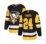 Adidas Pittsburgh Penguins #24 Jarred Tinordi Premier Black Home NHL Jersey