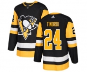 Adidas Pittsburgh Penguins #24 Jarred Tinordi Premier Black Home NHL Jersey