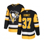 Adidas Pittsburgh Penguins #37 Carter Rowney Premier Black Home NHL Jersey