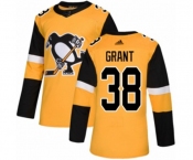 Adidas Pittsburgh Penguins #38 Derek Grant Authentic Gold Alternate NHL Jersey
