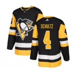 Adidas Pittsburgh Penguins #4 Justin Schultz Premier Black Home NHL Jersey