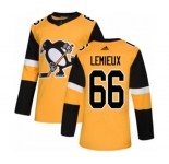 Adidas Pittsburgh Penguins #66 Mario Lemieux Authentic Gold Alternate NHL Jersey