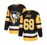 Adidas Pittsburgh Penguins #68 Jaromir Jagr Authentic Black Home NHL Jersey