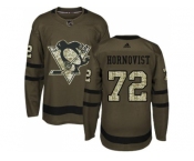 Adidas Pittsburgh Penguins #72 Patric Hornqvist Green Salute to Service Stitched NHL Jersey
