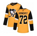 Adidas Pittsburgh Penguins #72 Patric Hornqvist Premier Gold Alternate NHL Jersey