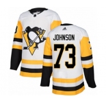 Adidas Pittsburgh Penguins #73 Jack Johnson Authentic White Away NHL Jersey