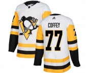 Adidas Pittsburgh Penguins #77 Paul Coffey Authentic White Away NHL Jersey