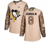 Adidas Pittsburgh Penguins #8 Brian Dumoulin Authentic Camo Veterans Day Practice NHL Jersey