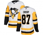 Adidas Pittsburgh Penguins #87 Sidney Crosby Authentic White Away NHL Jersey