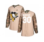 Men Adidas Pittsburgh Penguins #30 Matt Murray Camo Authentic 2017 Veterans Day Stitched NHL Jersey