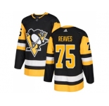 Men Adidas Pittsburgh Penguins #75 Ryan Reaves Black Home Authentic Stitched NHL Jersey