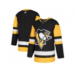 Men Adidas Pittsburgh Penguins Blank Black Home Authentic Stitched NHL Jersey