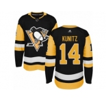 Men's Adidas Pittsburgh Penguins #14 Chris Kunitz Authentic Black Home NHL Jersey
