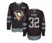 Men's Adidas Pittsburgh Penguins #32 Mark Streit Premier Black 1917-2017 100th Anniversary NHL Jersey
