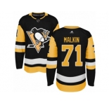 Men's Adidas Pittsburgh Penguins #71 Evgeni Malkin Authentic Black Home NHL Jersey