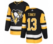 Men's Penguins #13 Brandon Tanev Black Home Authentic Stitched Hockey Jersey