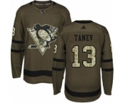 Men's Penguins #13 Brandon Tanev Green Salute to Service Stitched Hockey Jersey