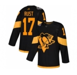Men's Penguins #17 Bryan Rust Black 2019 Stadium Series Stitched Hockey Jersey