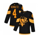 Men's Penguins #4 Justin Schultz Black 2019 Stadium Series Stitched Hockey Jersey
