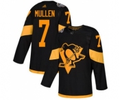 Men's Penguins #7 Joe Mullen Black 2019 Stadium Series Stitched Hockey Jersey
