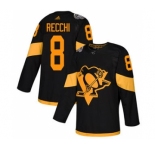 Men's Penguins #8 Mark Recchi Black 2019 Stadium Series Stitched Hockey Jersey