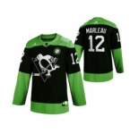 Men's Pittsburgh Penguins #12 Patrick Marleau Green Hockey Fight nCoV Limited Hockey Jersey
