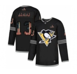Men's Pittsburgh Penguins #13 Brandon Tanev Black USA Flag Limited Hockey Jersey
