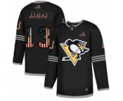 Men's Pittsburgh Penguins #13 Brandon Tanev Black USA Flag Limited Hockey Jersey
