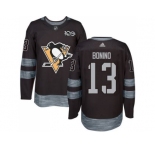 Men's Pittsburgh Penguins #13 Nick Bonino Black 1917-2017 100th Anniversary Stitched NHL Jersey
