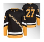 Men's Pittsburgh Penguins #27 Ryan Graves Black 2021-22 Alternate Primegreen Stitched Jersey