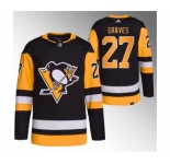 Men's Pittsburgh Penguins #27 Ryan Graves Black Stitched Jersey