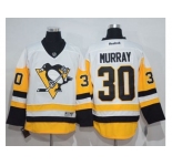 Men's Pittsburgh Penguins #30 Matt Murray White New Away Stitched NHL Jersey