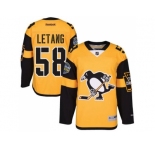 Men's Pittsburgh Penguins #58 Kris Letang Black 2017 Stadium Series Stitched NHL Jersey