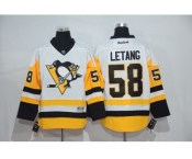 Men's Pittsburgh Penguins #58 Kris Letang White New Away Stitched NHL Jersey