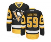 Men's Pittsburgh Penguins #59 Jake Guentzel Black Third Stitched NHL Jersey