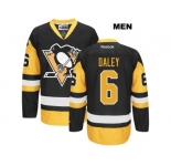 Men's Pittsburgh Penguins #6 Trevor Daley Reebok Black Premier Jersey