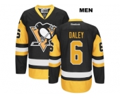 Men's Pittsburgh Penguins #6 Trevor Daley Reebok Black Premier Jersey