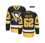 Men's Pittsburgh Penguins #62 Carl Hagelin Reebok Black Premier Jersey