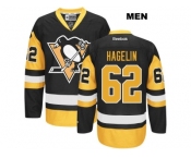 Men's Pittsburgh Penguins #62 Carl Hagelin Reebok Black Premier Jersey