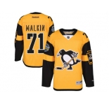 Men's Pittsburgh Penguins #71 Evgeni Malkin Gold 2017 Stadium Series Stitched NHL Jersey
