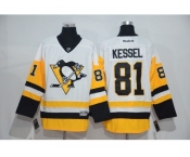 Men's Pittsburgh Penguins #81 Phil Kessel White New Away Stitched NHL Jersey