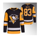 Men's Pittsburgh Penguins #83 Matt Nieto Black Stitched Jersey