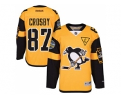 Men's Pittsburgh Penguins #87 Sidney Crosby Black 2017 Stadium Series Stitched NHL Jersey