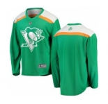 Men's Pittsburgh Penguins Blank Green 2019 St. Patrick's Day Hockey Jersey