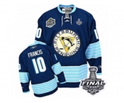 Men's Reebok Pittsburgh Penguins #10 Ron Francis Premier Navy Blue Third Vintage 2017 Stanley Cup Final NHL Jersey