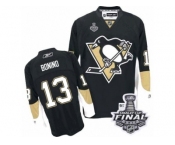 Men's Reebok Pittsburgh Penguins #13 Nick Bonino Authentic Black Home 2017 Stanley Cup Final NHL Jersey
