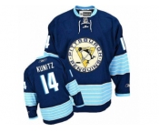 Men's Reebok Pittsburgh Penguins #14 Chris Kunitz Premier Navy Blue Third Vintage NHL Jersey